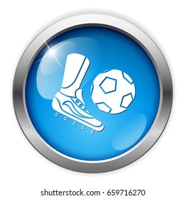 soccer shoe and ball icon