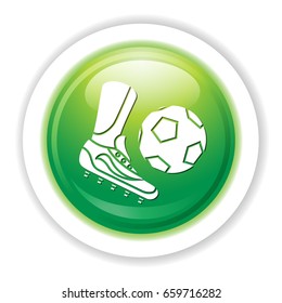 soccer shoe and ball icon