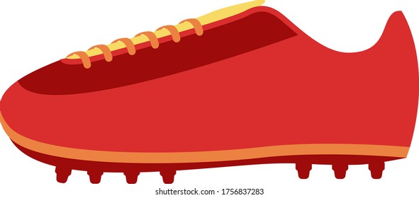 Soccer shoe design isolated on white background