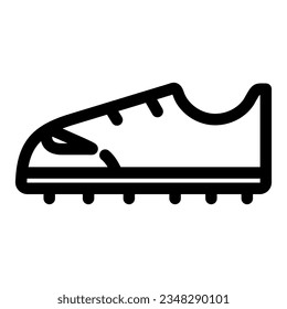 soccer shoe icon on transparent background