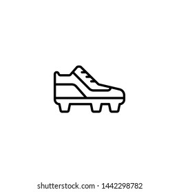 soccer shoe icon sign signifier vector