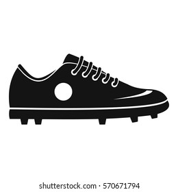 Soccer shoe icon. Simple illustration of soccer shoe vector icon for web