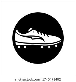 Soccer Shoe Icon, Sport Shoe Icon Vector Art Illustration