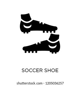 Soccer shoe icon. Soccer shoe symbol design from Clothes collection. Simple element vector illustration on white background.