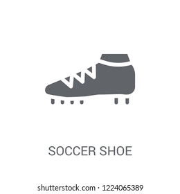 Soccer shoe icon. Trendy Soccer shoe logo concept on white background from Clothes collection. Suitable for use on web apps, mobile apps and print media.