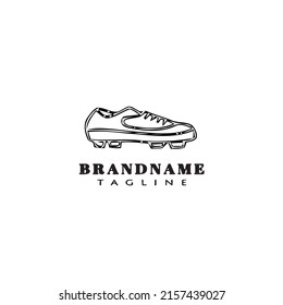 soccer shoe logo icon design template modern vector