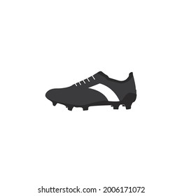 Soccer shoe logo vector icon illustration design 