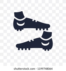Soccer shoe transparent icon. Soccer shoe symbol design from Clothes collection. Simple element vector illustration on transparent background.