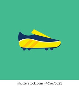 Soccer shoe vector icon