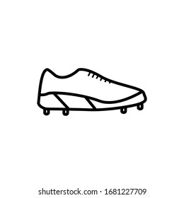 Soccer Shoe vector icon outline style