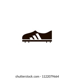 soccer shoes icon. flat design