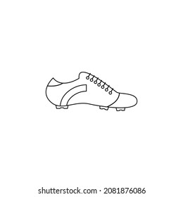 soccer shoes icon vector illustration template design