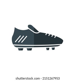 Soccer shoes icon vector. suitable for football symbol, sport. flat icon style. simple design editable. Design simple illustration