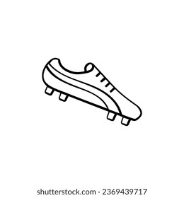 Soccer Shoes Line Style Icon Design