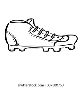 Soccer Shoes Outline