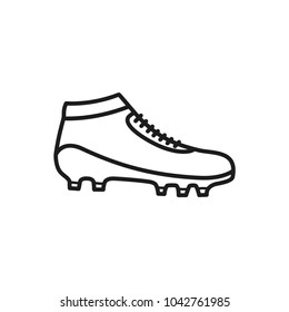 soccer shoes vector icon 
