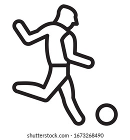 soccer sidefoot shot concept, football shooting drills on white background,  goals to be scored symbol vector icon design