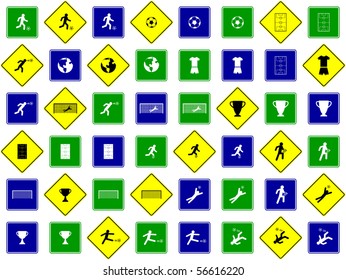 soccer sign set