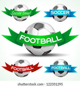 Soccer sign, vector illustration