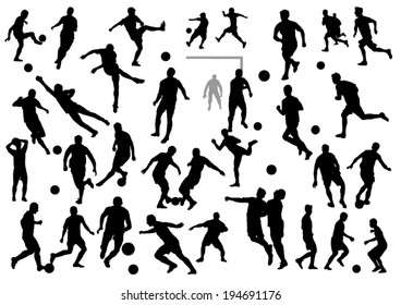 Soccer Silhouettes