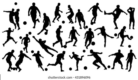 Soccer Silhouettes