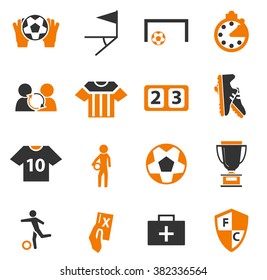 Soccer simply icons for web and user interfaces