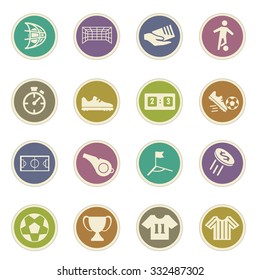 Soccer simply symbol for web icons