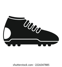 Soccer sneaker icon simple vector. Sport shoe. Football boot