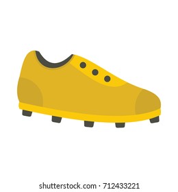 Soccer sneaker vector illustration for design and web isolated on white background. Soccer sneaker vector object for label and advertising