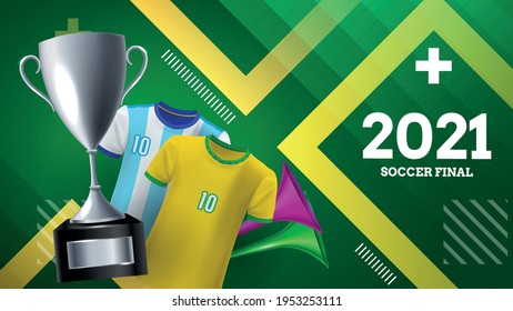 Plantilla para torneo de fútbol sudamericano