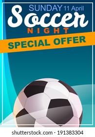Soccer. Special Offer flyer