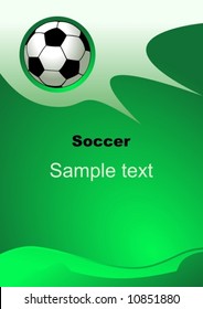 Soccer sport background, vector illustration