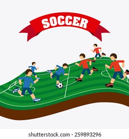soccer sport design, vector illustration eps10 graphic 