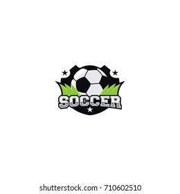 Soccer sport emblem logo team vector