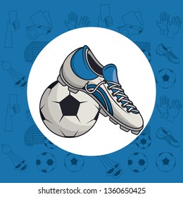 Soccer sport game