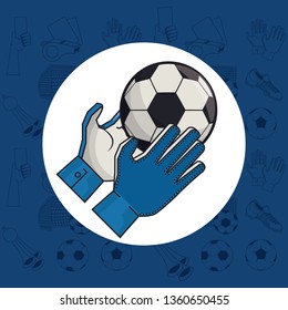 Soccer sport game