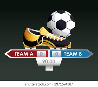 Soccer sport game