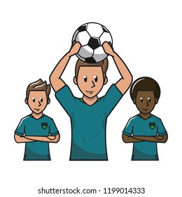 Soccer sport game cartoons