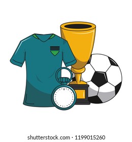 Soccer sport game cartoons