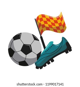 Soccer sport game cartoons