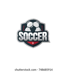 Soccer sport logo element vector