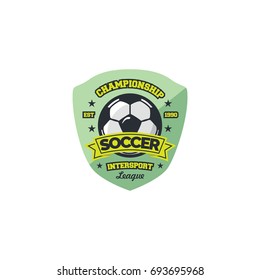 Soccer sport logo & ornament vector