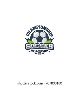 Soccer sport logo vector