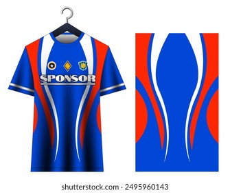 Soccer sport shirt jersey design template.