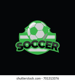 Soccer sport team logo vector