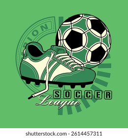 soccer sport typography slogan. Vector illustrations for printed t-shirts, screen printing