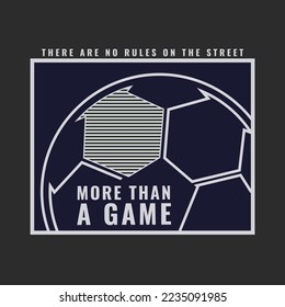 Soccer and sport typography. T shirt graphics. print. vector.