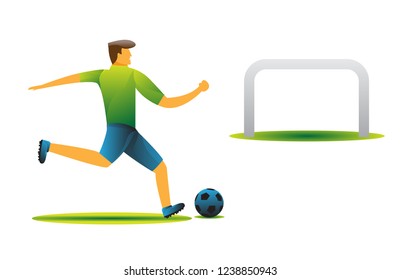 soccer sport vector illustration isolated on white background