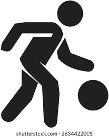  Soccer and Sports Activity Icons Vector Silhouettes