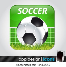 soccer and sports app icon for mobile devices